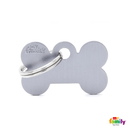 My Family Small Bone Aluminum Pet ID Tag - Pisces Pet Emporium