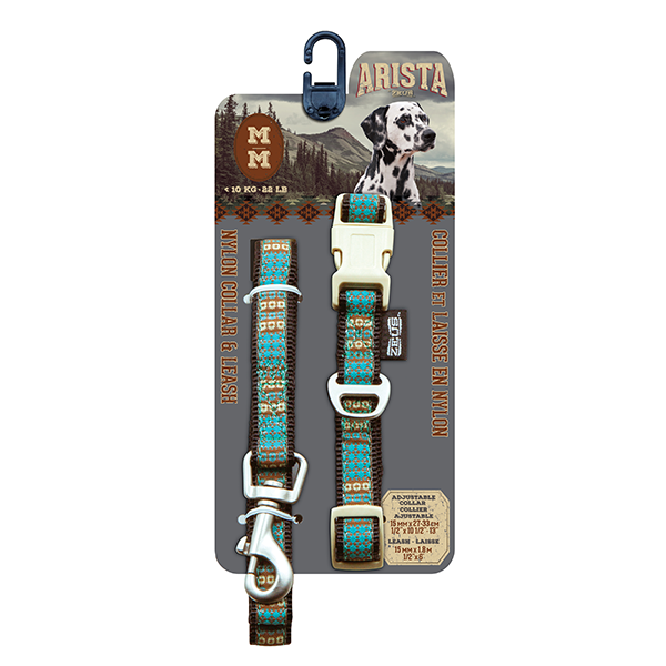 Arista Indie Collar & Leash Set - Available in 3 Sizes - Pisces Pet Emporium