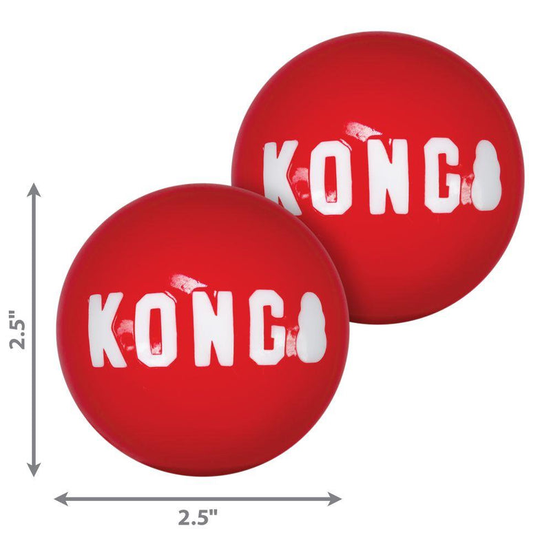 Kong Signature Ball - Medium 2-Pack