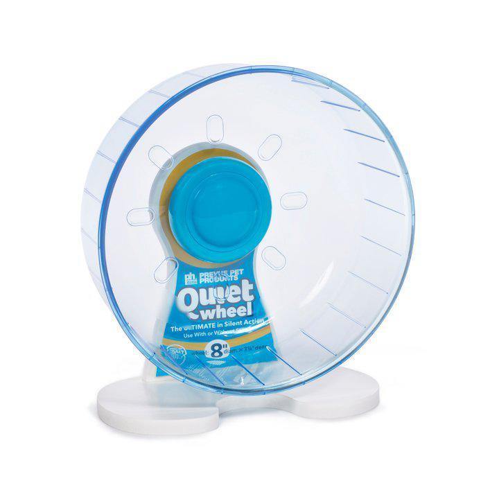 Prevue Hendryx Quiet Wheel - Transparent Blue - Pisces Pet Emporium