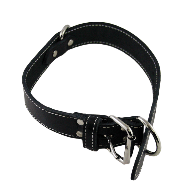 Lacet's Arizona Leather Double Collar - Pisces Pet Emporium