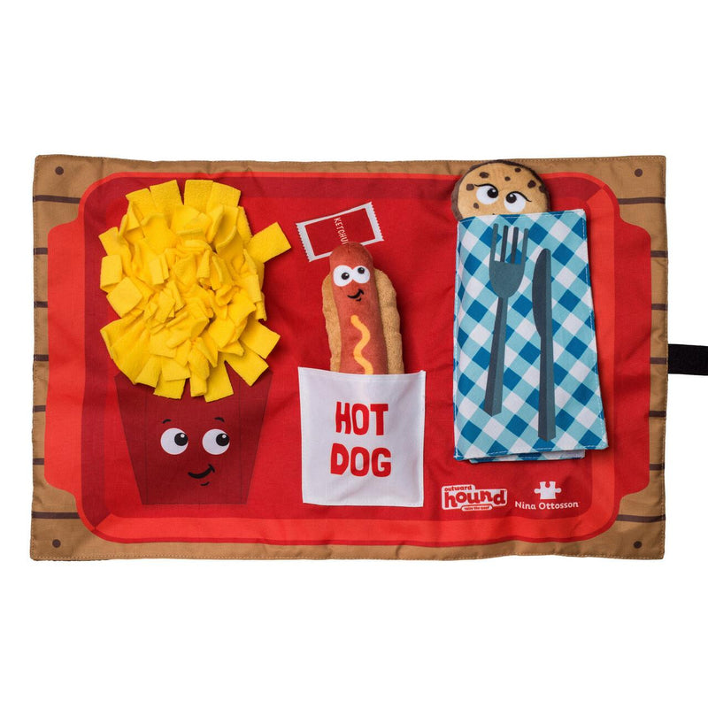 Outward Hounds Activity Matz Fast Food Puzzler | Pisces