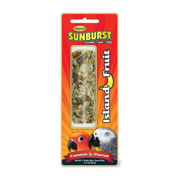 Higgins Sunburst Treat Stick - Island Fruit 2.2oz - Pisces Pet Emporium