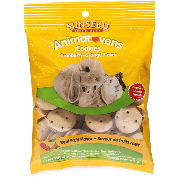 Sunseed AnimaLovens Cranberry & Orange Cookies - 113 g - Pisces Pet Emporium