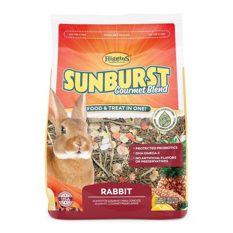 Higgins Sunburst Rabbit Food - 3lb - Pisces Pet Emporium