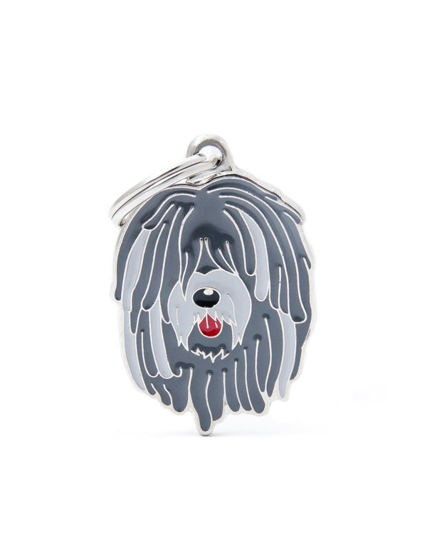 MyFamily Pet ID Tag - Bergamasco Shep Dog Tag | Pisces
