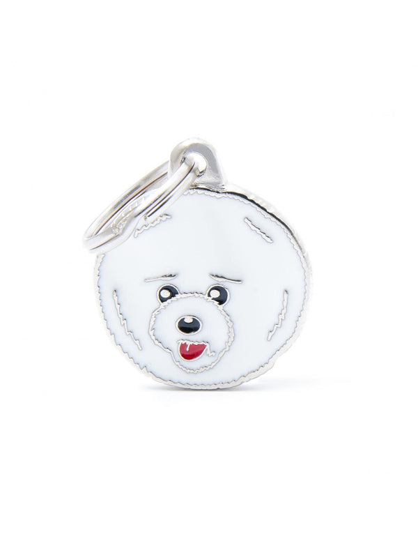 MyFamily Pet ID Tag - Bichon Frise Dog Tag | Pisces