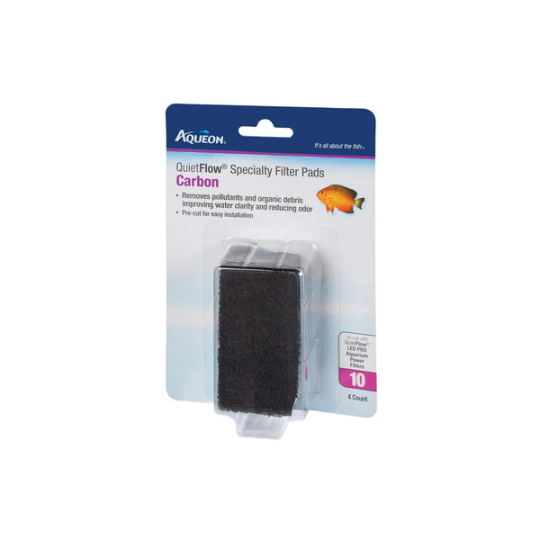 Aqueon Quiet Flow 10 FIlter Pads Carbon - Pisces Pet Emporium