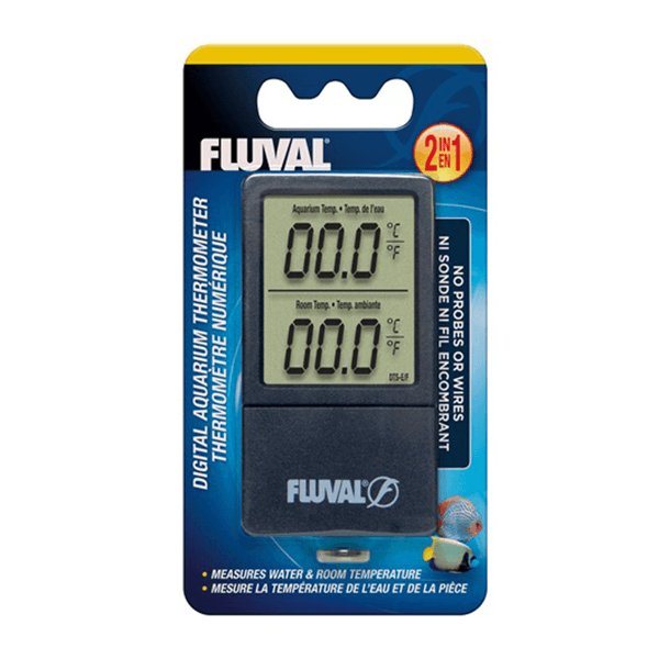 Fluval 2-in-1 Digital Aquarium Thermometer - Pisces Pet Emporium