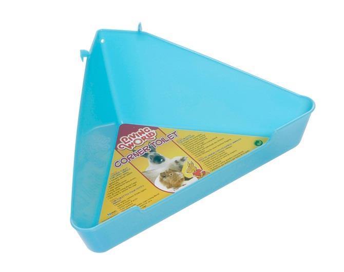 Living World Corner Toilet - Large Aqua - Pisces Pet Emporium