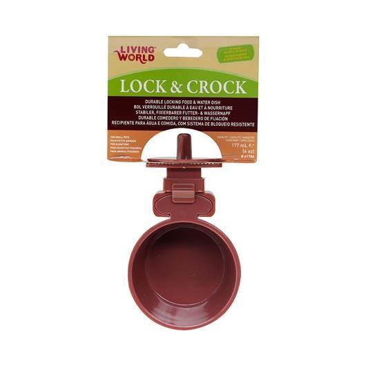 Living World Lock & Crock Dish - 177mL - Pisces Pet Emporium
