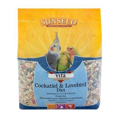 Sunseed Vita Sunscription Cockatiel & Lovebird Diet - 2.26kg - Pisces Pet Emporium