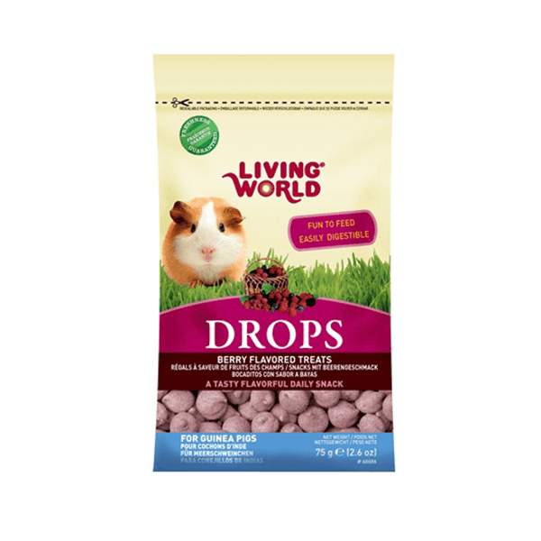 Living World Guinea Pig Drops - 75 g - Pisces Pet Emporium