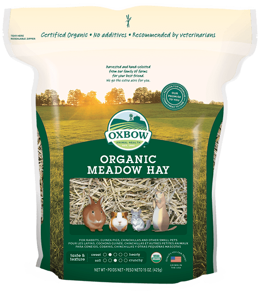 Oxbow Organic Meadow Hay - 425g - Pisces Pet Emporium