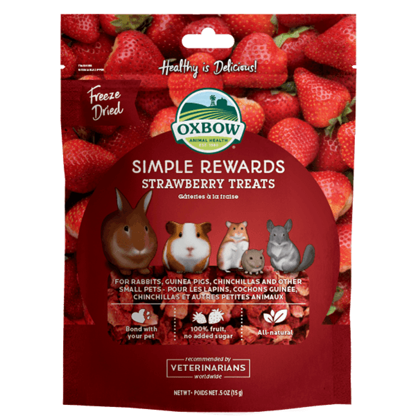 Oxbow Simple Rewards Strawberry 15 g - Pisces Pet Emporium