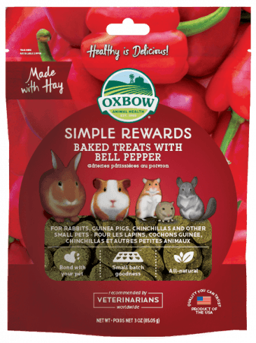 Oxbow Simple Rewards - Bell Pepper 3oz - Pisces Pet Emporium