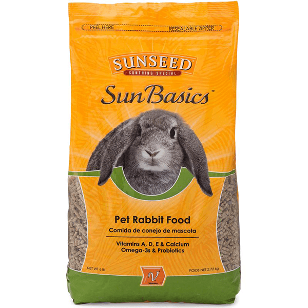 Sunseed SunBasics Rabbit Food - 2.72 kg - Pisces Pet Emporium