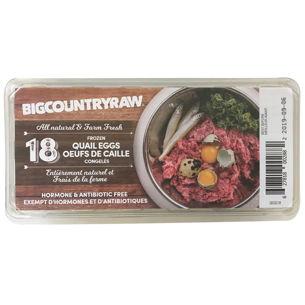 Big Country Raw Frozen Quail Eggs - 18-Pack