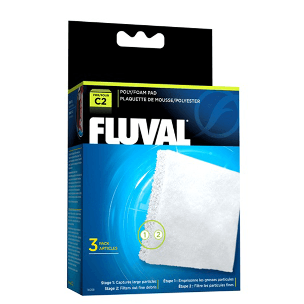 Fluval C2 Poly/Foam Pad - 3 Pack - Pisces Pet Emporium