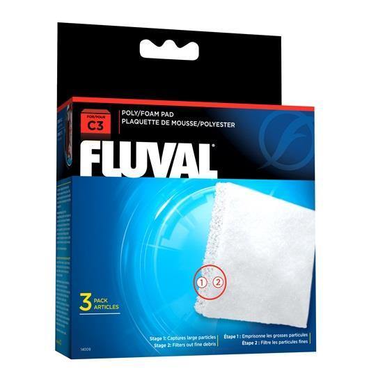 Fluval C3 Poly/Foam Pad - 3 Pack - Pisces Pet Emporium