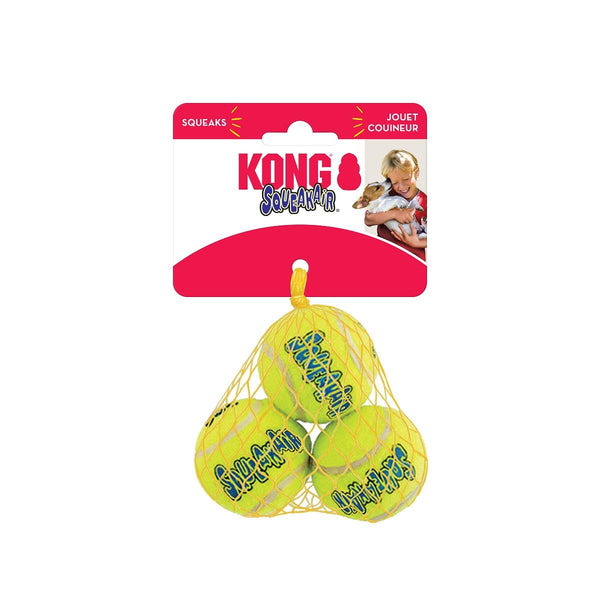 KONG SqueakAir Tennis Ball - Small 3-Pack
