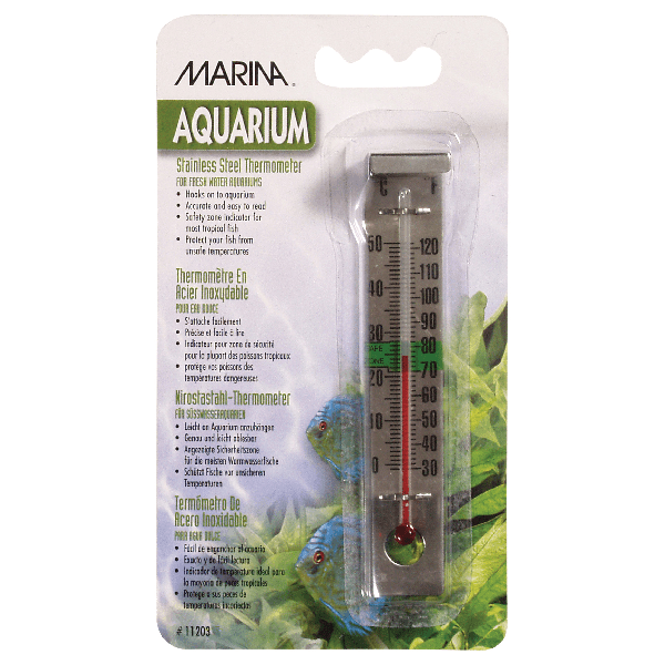 Marina Stainless Steel Thermometer - Pisces Pet Emporium