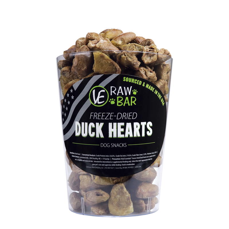 Vital Essentials Raw Bar - Duck Heart - Pisces Pet Emporium