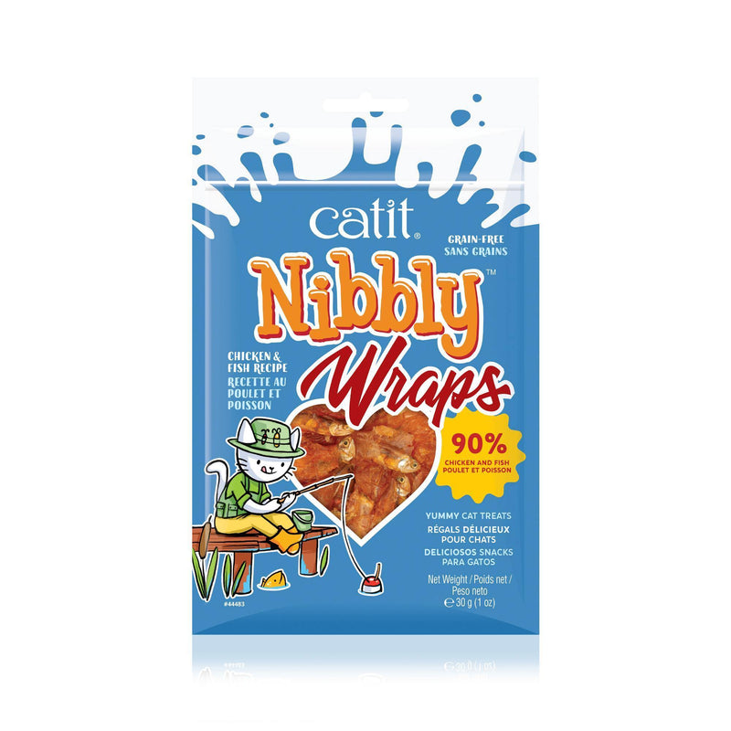 Catit Nibbly Wraps - Chicken & Fish 30g - Pisces Pet Emporium