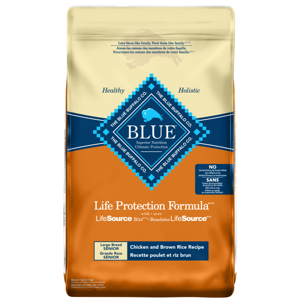 Blue Buffalo Life Protection Formula Chicken & Brown Rice Senior Large Breed Dog Food - 11.7 kg - Pisces Pet Emporium
