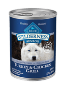 Blue Wilderness Senior Turkey & Chicken Grill Dog Food - 354 g - Pisces Pet Emporium