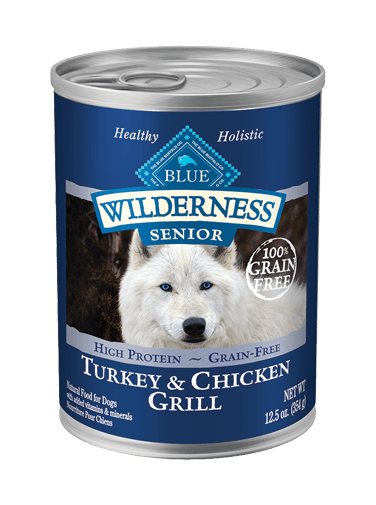Blue Wilderness Senior Turkey & Chicken Grill Dog Food - 354 g - Pisces Pet Emporium