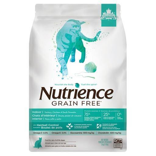Nutrience GF Indoor Trk/Chkn/Duck Cat Food 5kg - Pisces Pet Emporium