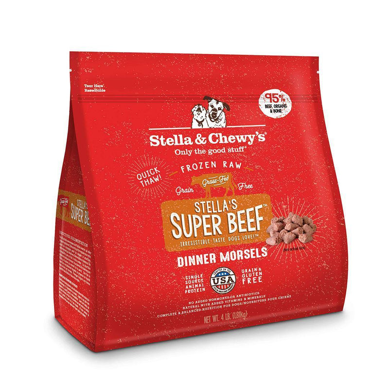 Stella & Chewy's Frozen Raw Dinner Morsels Super Beef 1.81kg - Pisces Pet Emporium