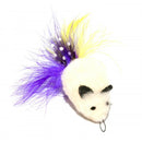Go Cat - Da Wooly Feather Mouse - Pisces Pet Emporium