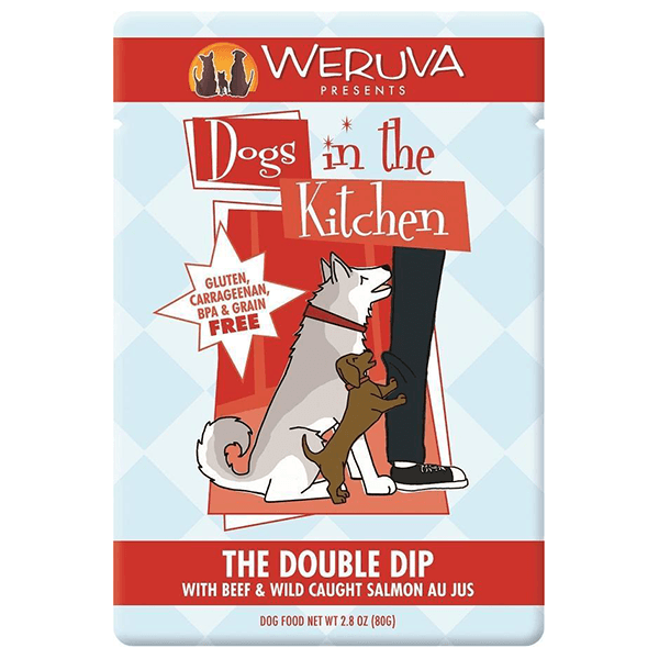 Dogs in the Kitchen The Double Dip Beef & Salmon 80 g Pouch - Pisces Pet Emporium