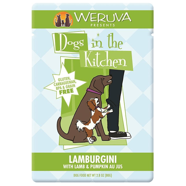 Dogs in the Kitchen Lamburgini Lamb & Pumpkin 80 g Pouch - Pisces Pet Emporium