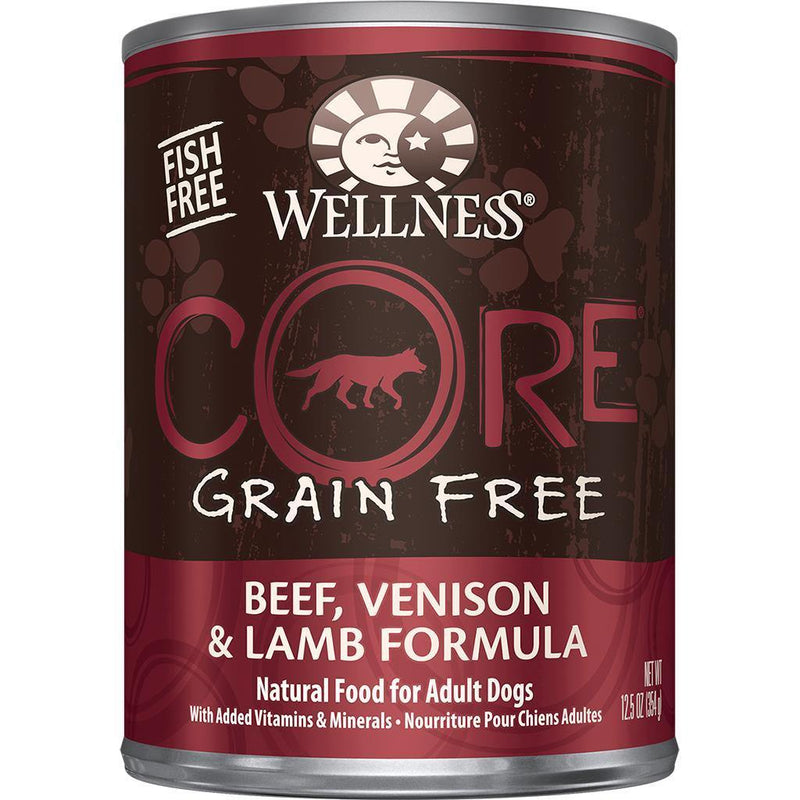 Wellness Core Grain Free Beef, Venison & Lamb Dog Food - 354 g - Special Order - Pisces Pet Emporium