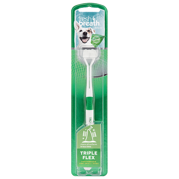 Tropiclean Fresh Breath Triple Flex Toothbrush for Small Dogs - Pisces Pet Emporium