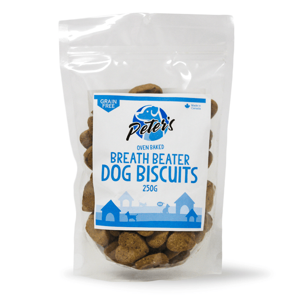 Peter's Oven Baked Grain Free Breath Beater Dog Biscuits - Pisces Pet Emporium