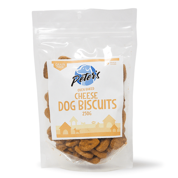Peter's Ovenbaked Grain Free Cheese Dog Biscuits - Pisces Pet Emporium
