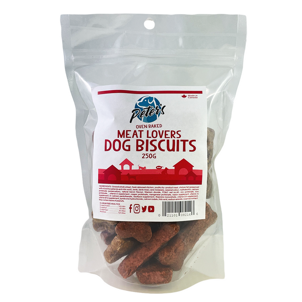 Peter's Ovenbaked Meat Lover Dog Biscuits - Pisces Pet Emporium