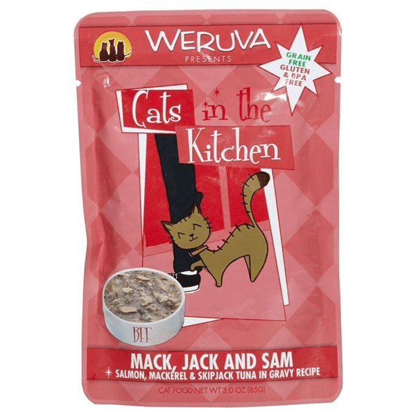 Cats in the Kitchen Mack Jack & Sam 85 g - Pisces Pet Emporium