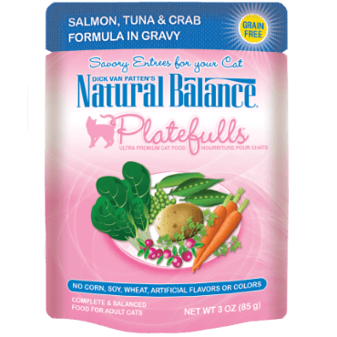 Natural Balance Platefulls Salmon Tuna & Crab 85 g - Pisces Pet Emporium