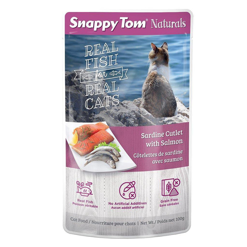 Snappy Tom Cat Naturals Sardine Cutlet & Salmon 100 g - Pisces Pet Emporium