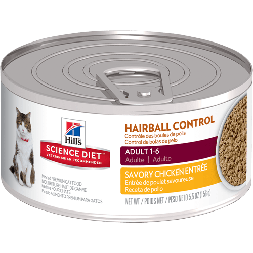 Science Diet Adult Cat Hairball Control Chicken 156 g - Pisces Pet Emporium