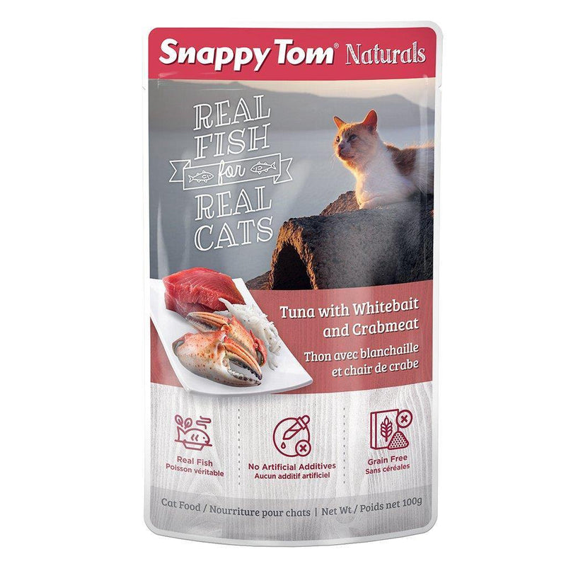 Snappy Tom Cat Naturals Tuna Whitebait & Crabmeat 100 g - Pisces Pet Emporium