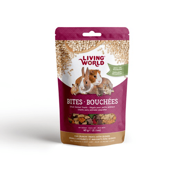 Living World Small Animal Bites with Quinoa - 60 g - Pisces Pet Emporium