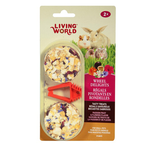 Living World Wheel Delights 2 Pack - Fruit & Flowers - Pisces Pet Emporium