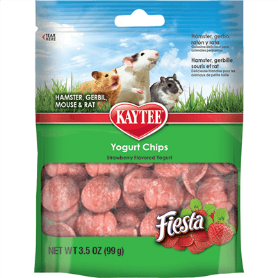 Kaytee Fiesta Yogurt Chips - Strawberry 3.5oz - Pisces Pet Emporium
