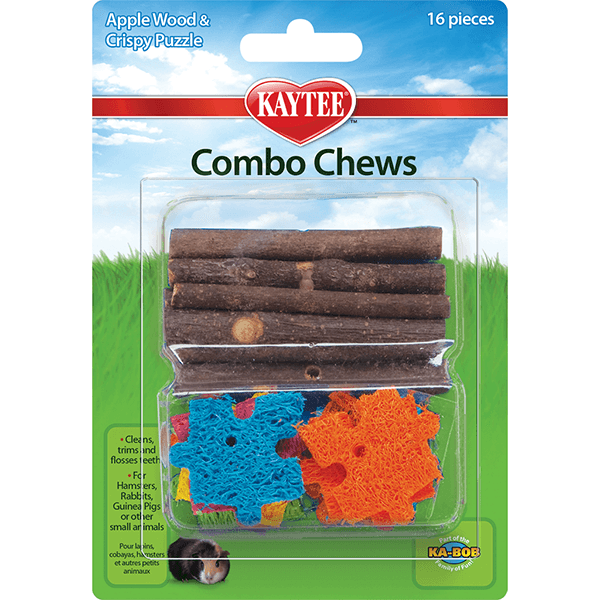 Kaytee Combo Chews - Apple Wood & Crispy Puzzle - Pisces Pet Emporium